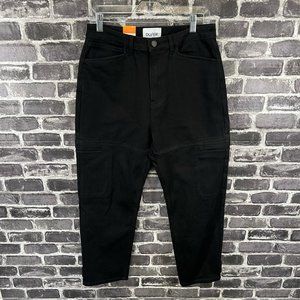 NWT Duer All-Weather Denim High Rise Barrel Pant - Black